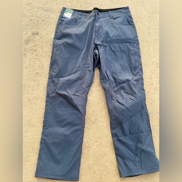Orvis Men's Blue Quick Dry Pants Fleece Lined 36x30 NWT‎ - Picture 1 of 11